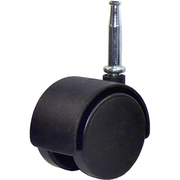 Convenience Concepts 2 in. TruGuard Dual Wheel Caster with Wood Stem, Black, 2PK HI2668222 - main